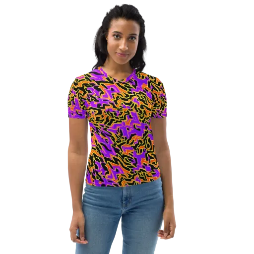 Inferno Pulse on a Women's Crew Neck T-Shirt