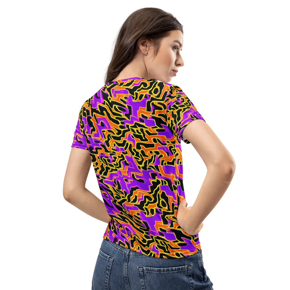 Inferno Pulse on Women's Crew Neck T-Shirt — Back