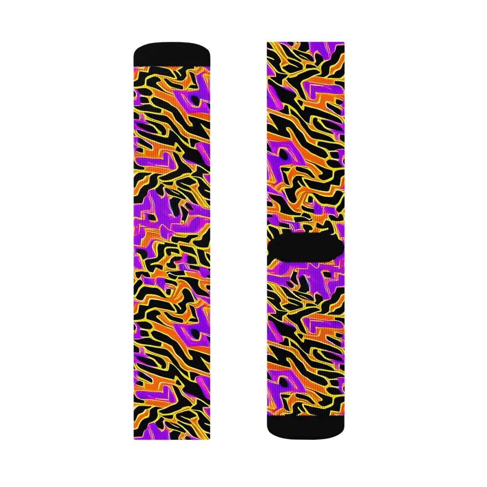 Inferno Pulse on Socks — Right Sock