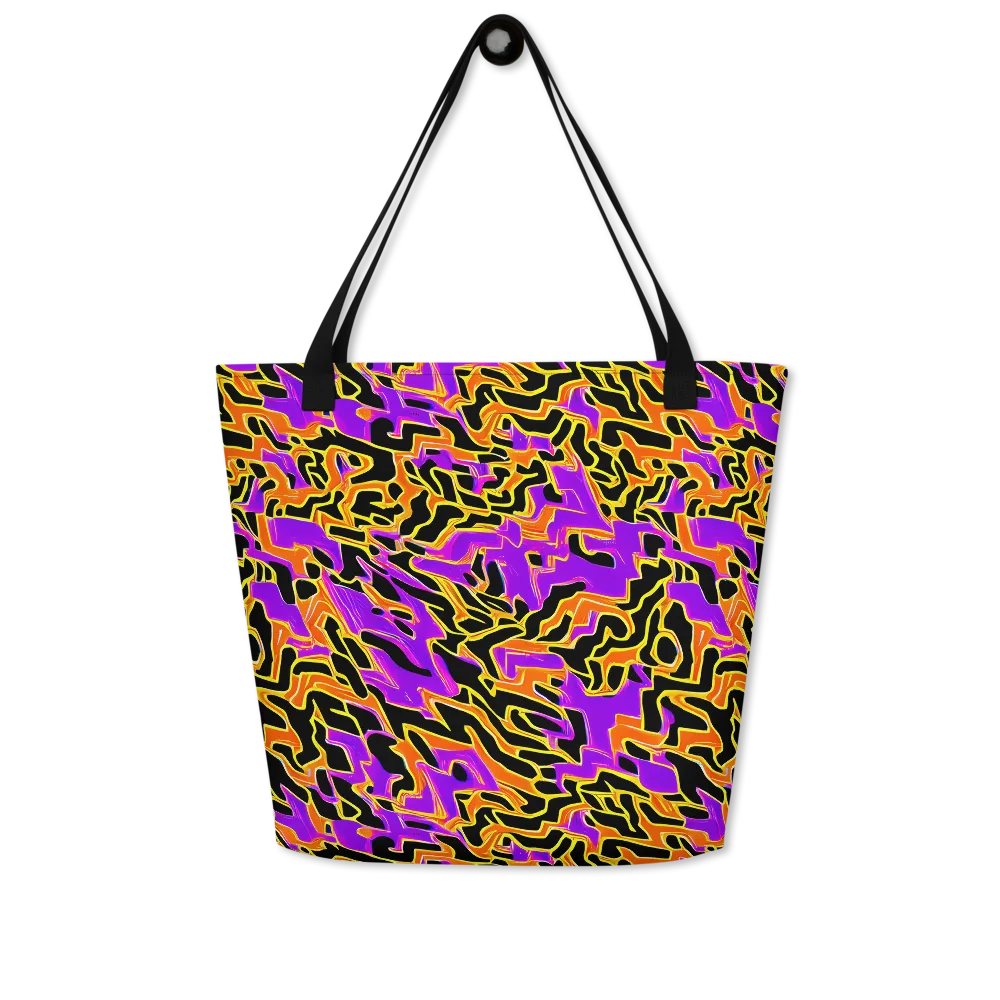 Inferno Pulse on Large Tote Bag W/ Pocket — Front