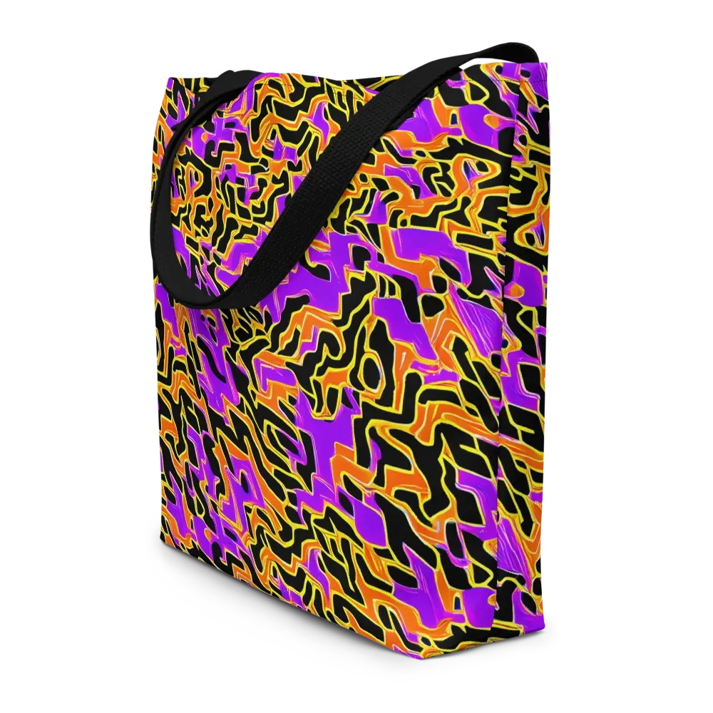 Inferno Pulse on Large Tote Bag W/ Pocket — Front