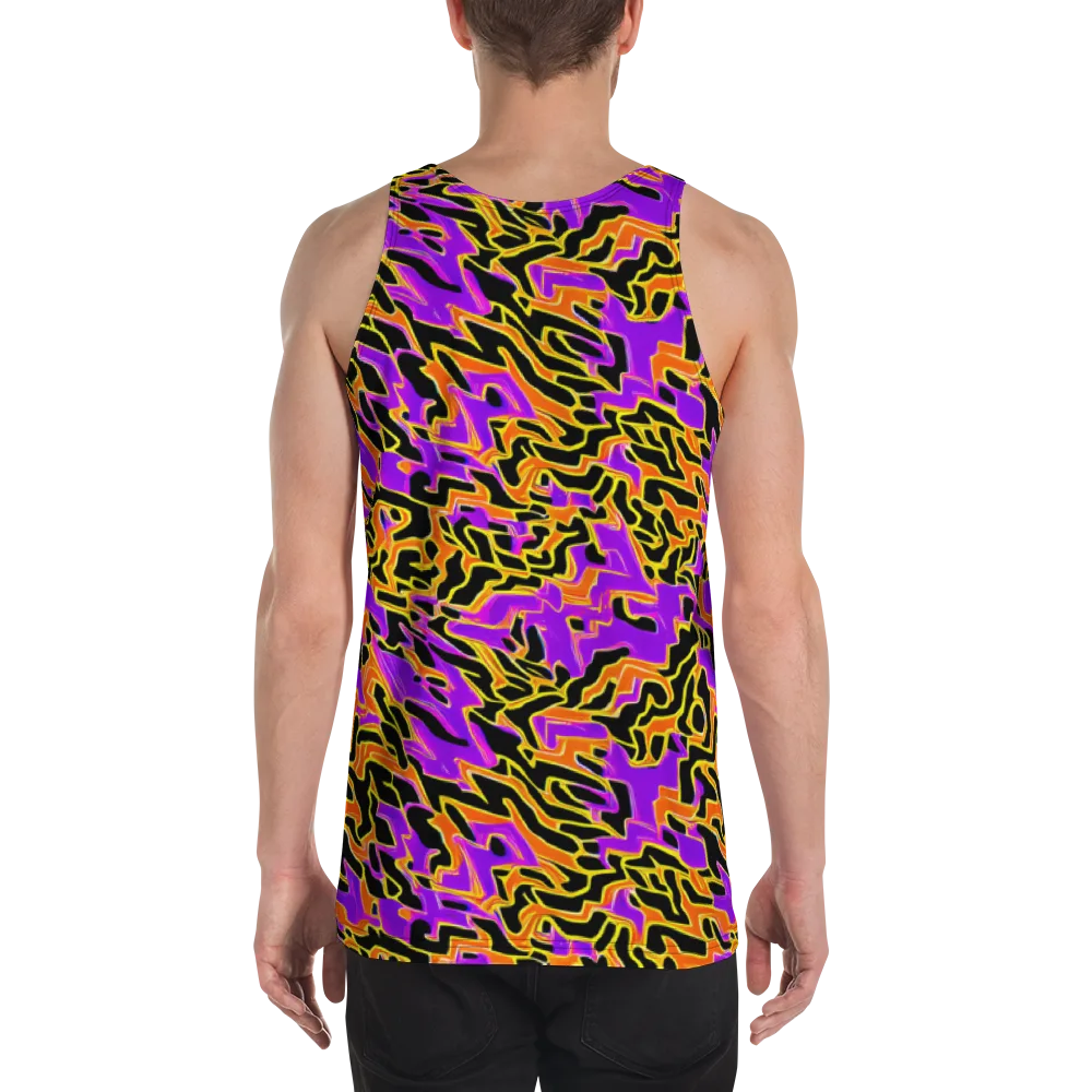 Inferno Pulse on Men's Tank Top — Back