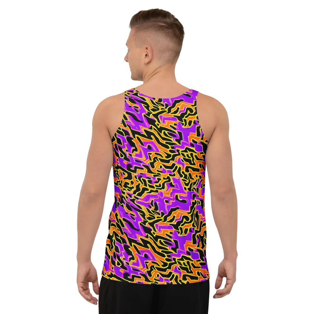 Inferno Pulse on Men's Tank Top — Back