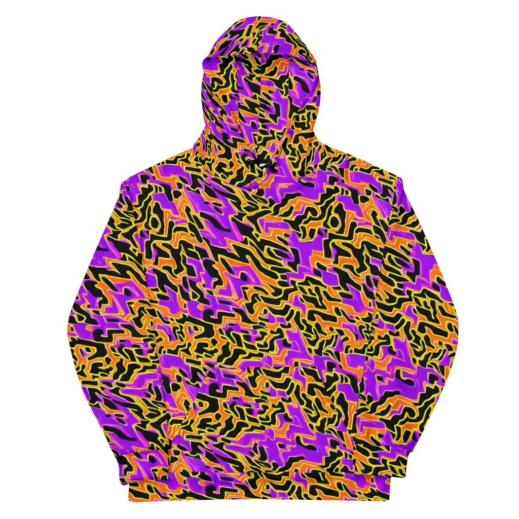 Inferno Pulse on Cotton Hoodie — Front