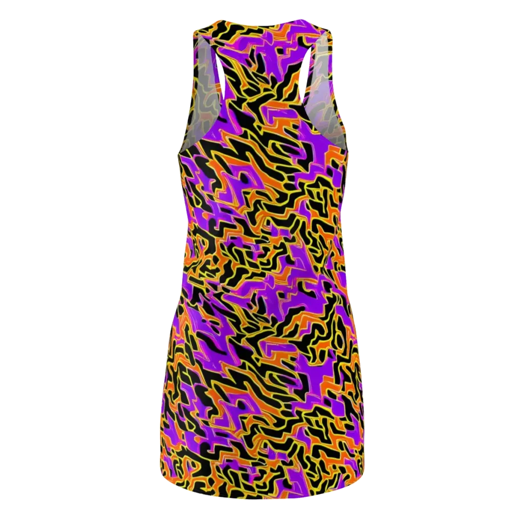 Inferno Pulse on Racerback Dress — Back