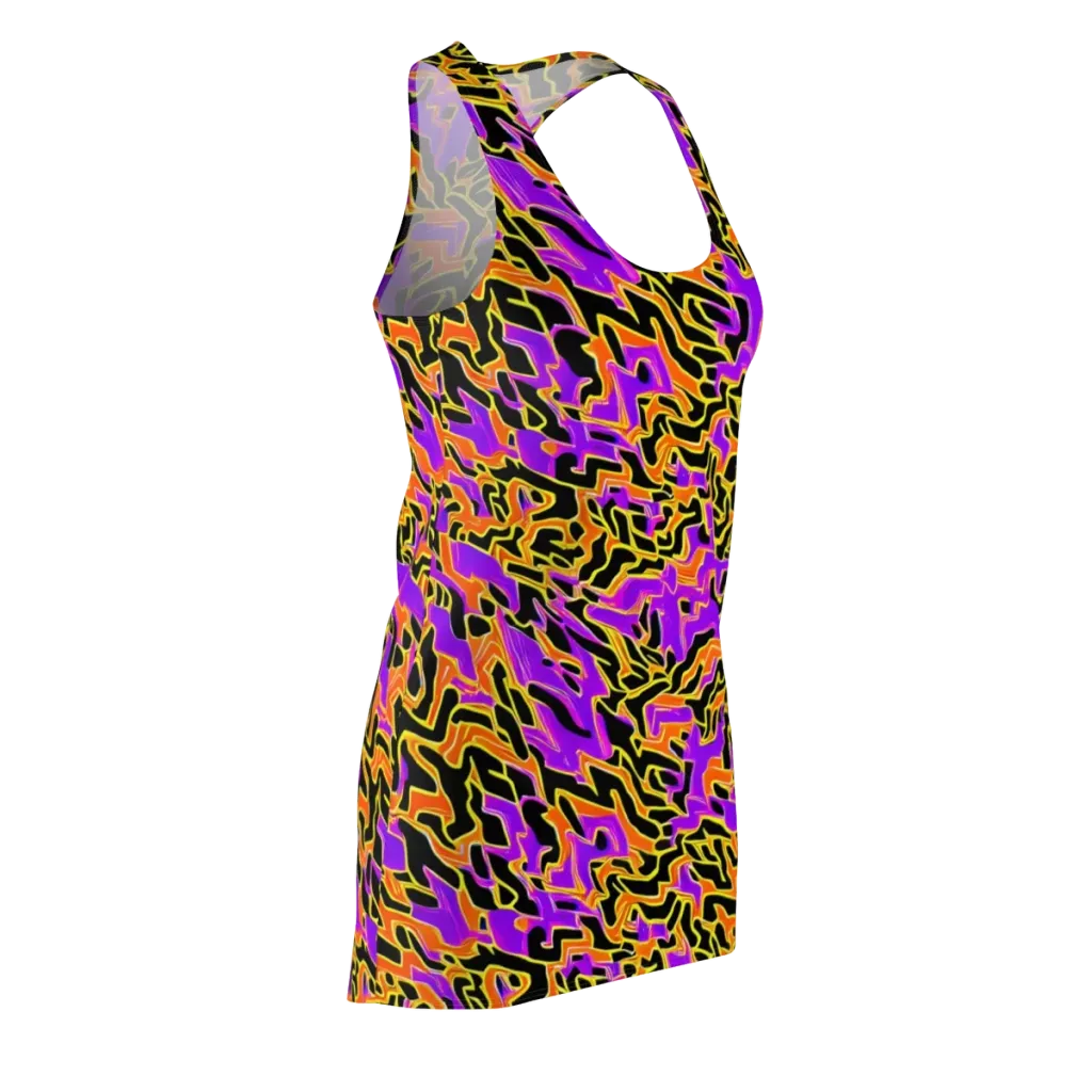 Inferno Pulse on Racerback Dress — Front Side