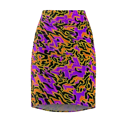 Inferno Pulse on a Pencil Skirt