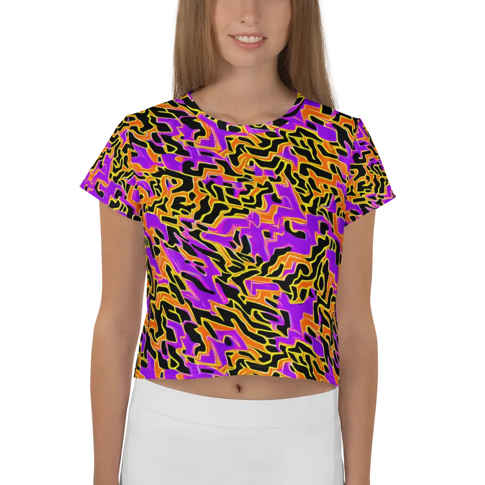 Inferno Pulse on Crop Tee — Front