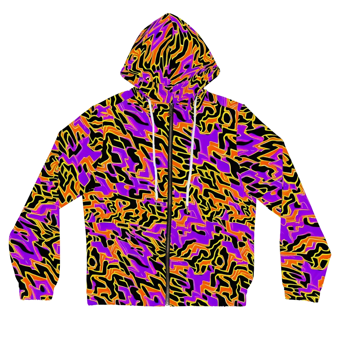 Inferno Pulse on Women's Full-Zip Hoodie — Front