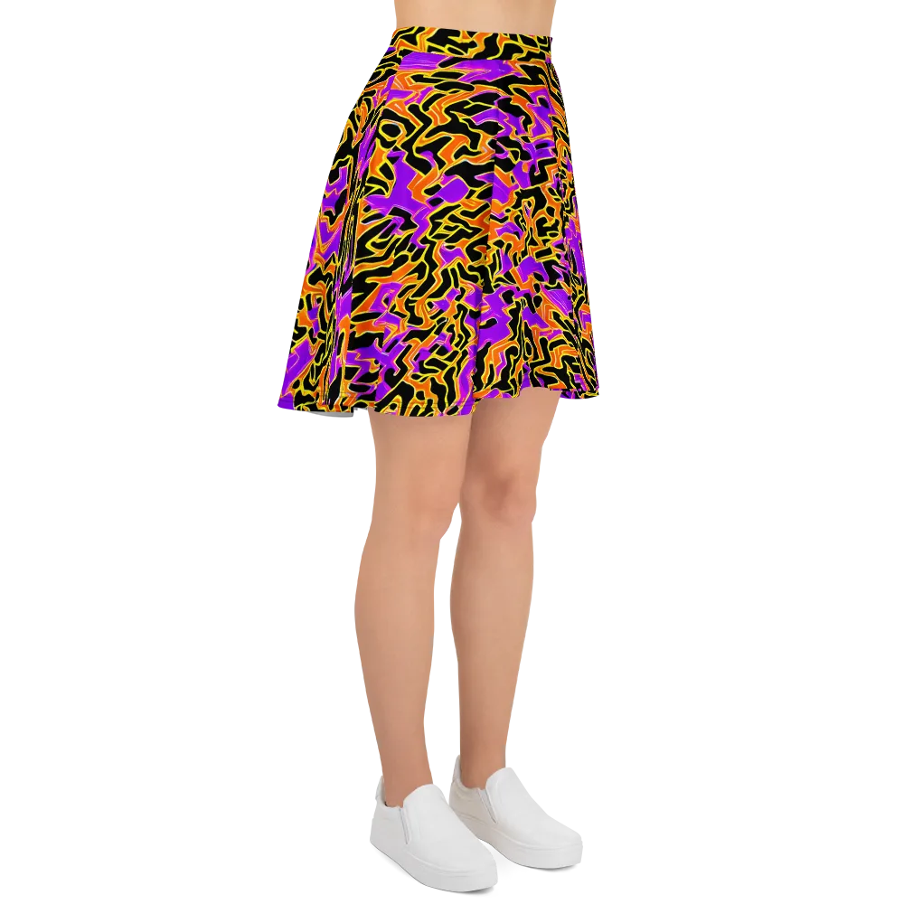 Inferno Pulse on Skater Skirt — Right