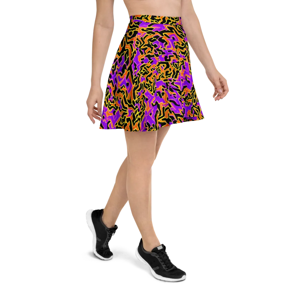 Inferno Pulse on Skater Skirt — Right