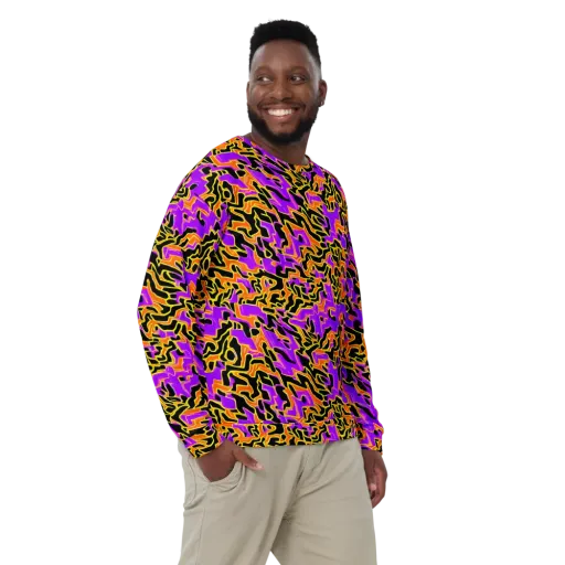 Inferno Pulse on a Sweatshirt