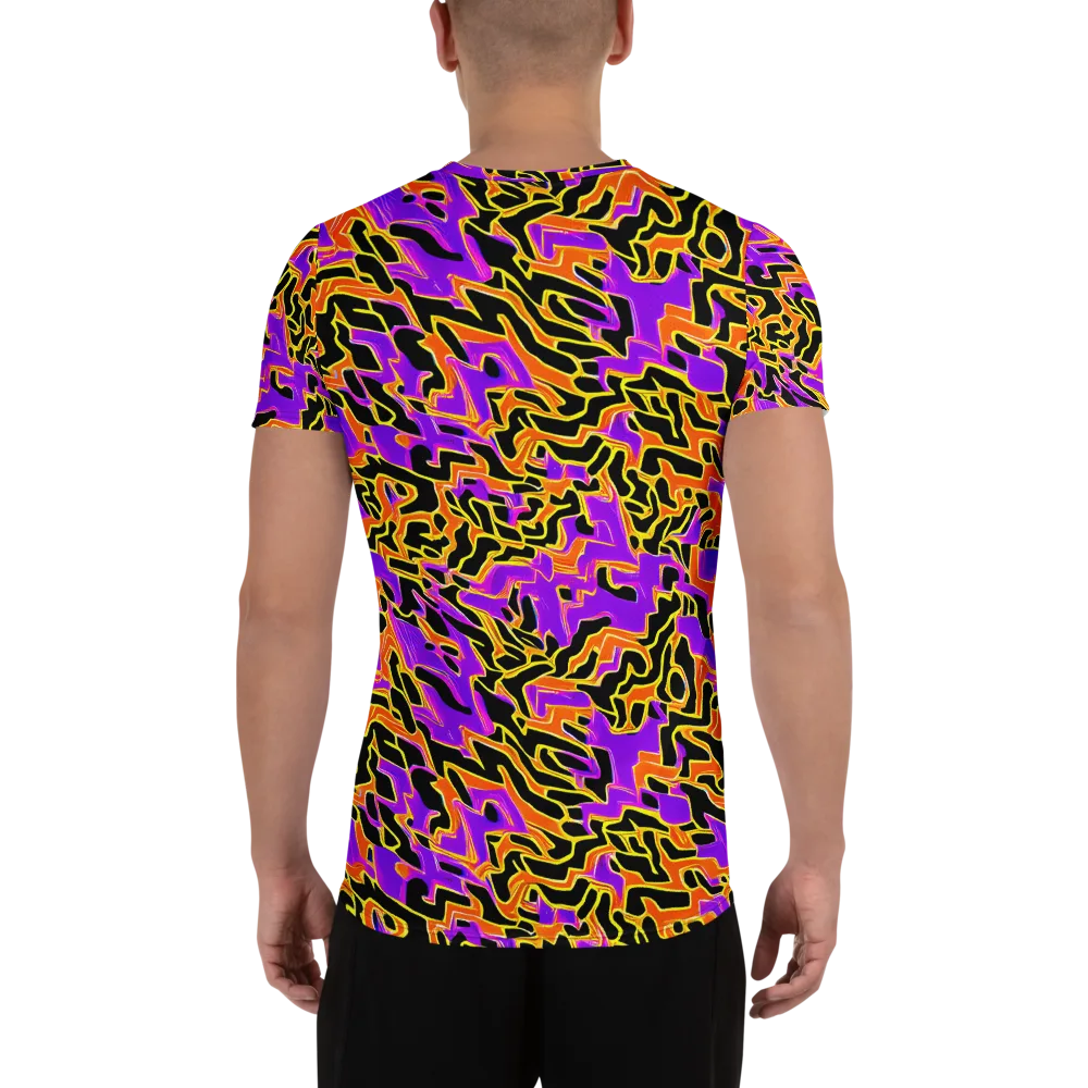 Inferno Pulse on Men's Athletic T-Shirt — Back
