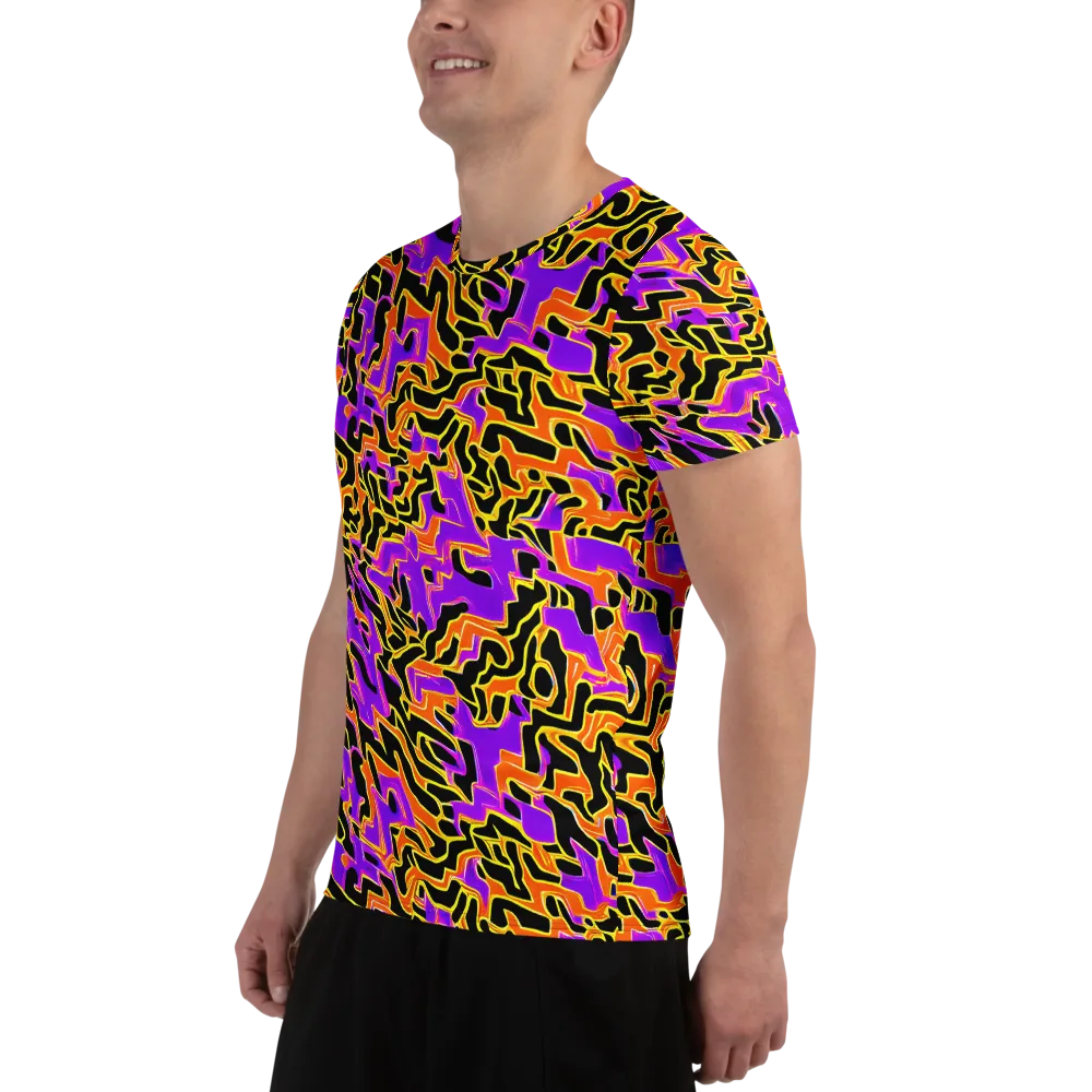 Inferno Pulse on Men's Athletic T-Shirt — Left