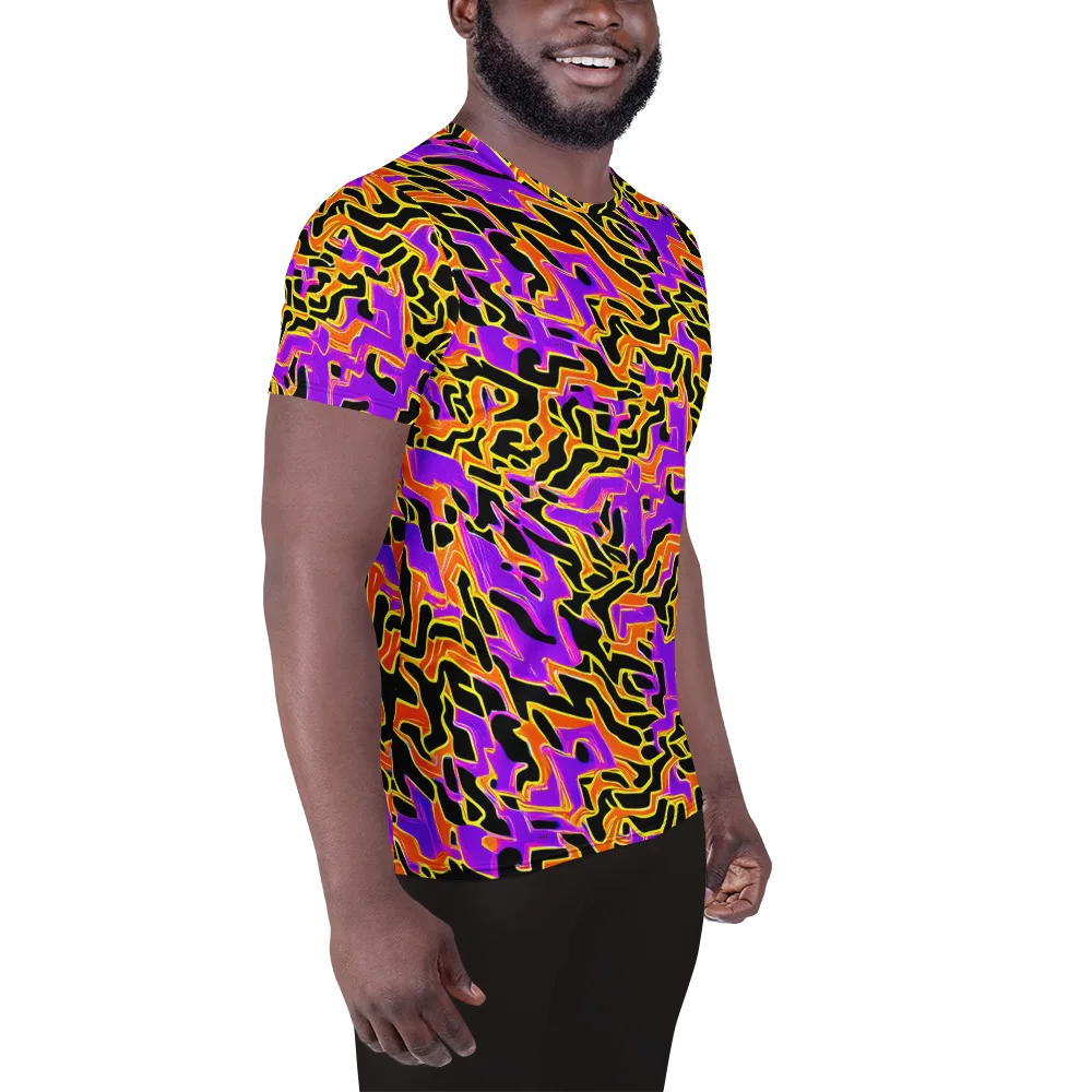 Inferno Pulse on Men's Athletic T-Shirt — Right