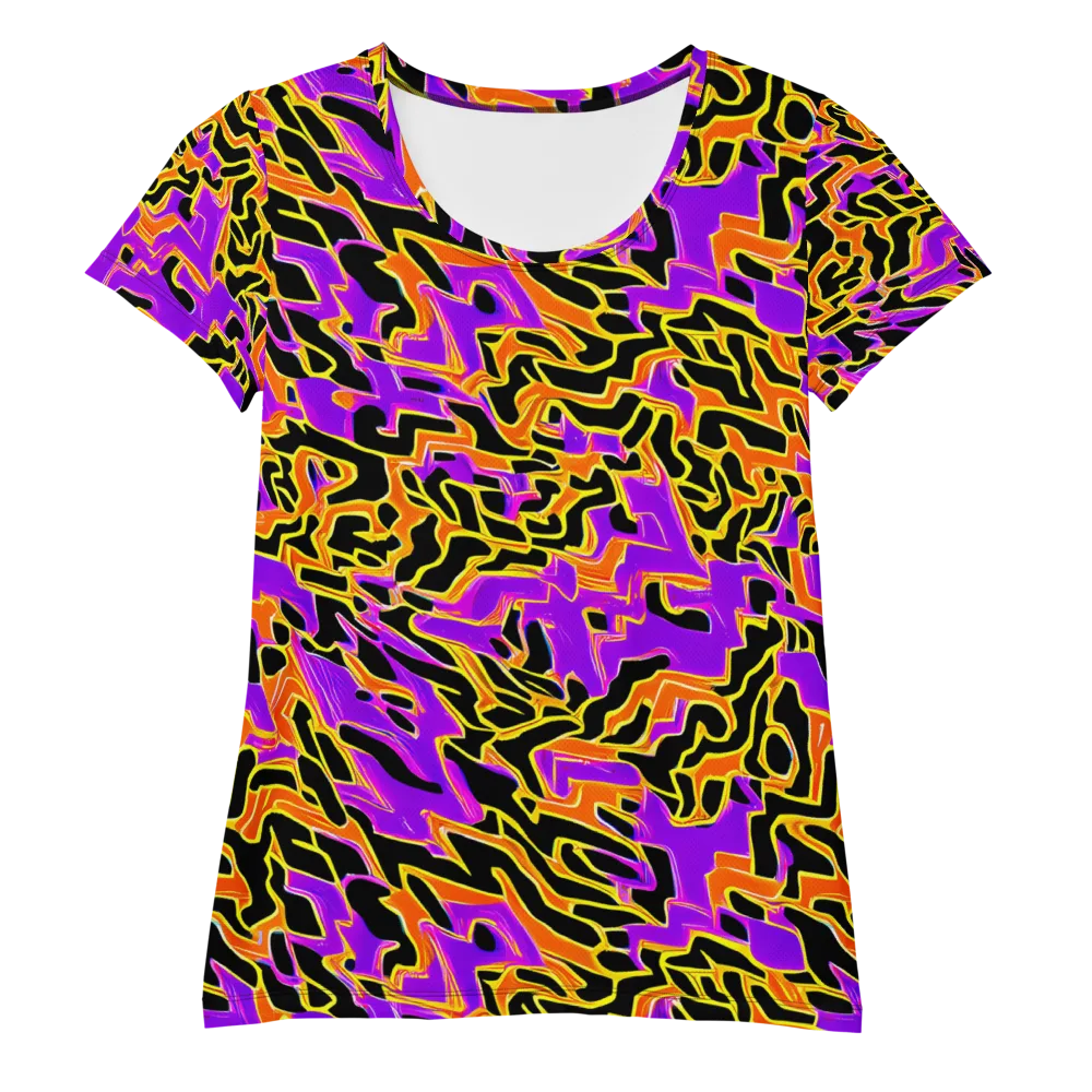 Inferno Pulse on Women's Athletic T-Shirt — Front