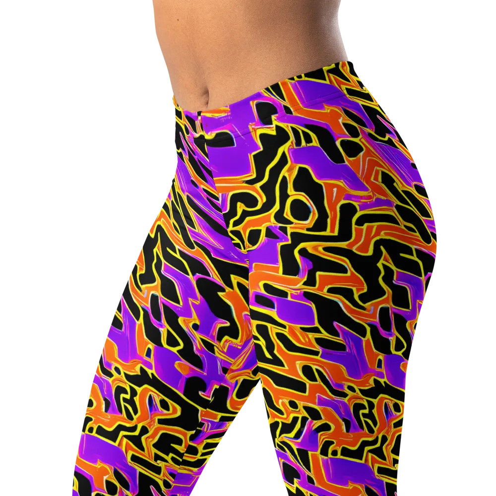 Inferno Pulse on Leggings — Left Front