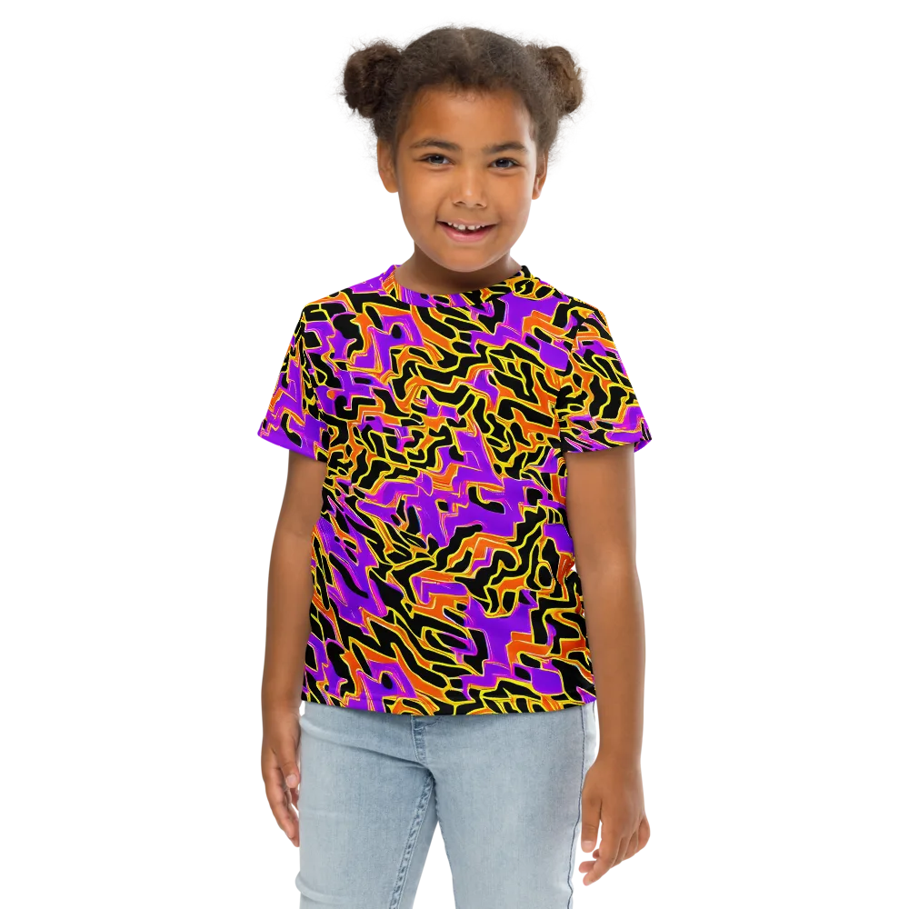 Inferno Pulse on Kids Crew Neck T-Shirt — Front