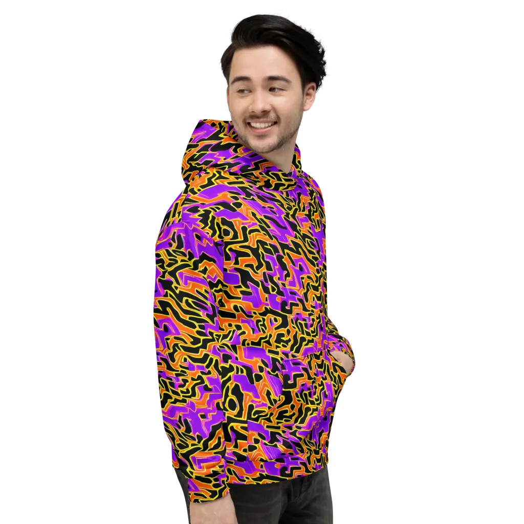 Inferno Pulse on Hoodie — Right