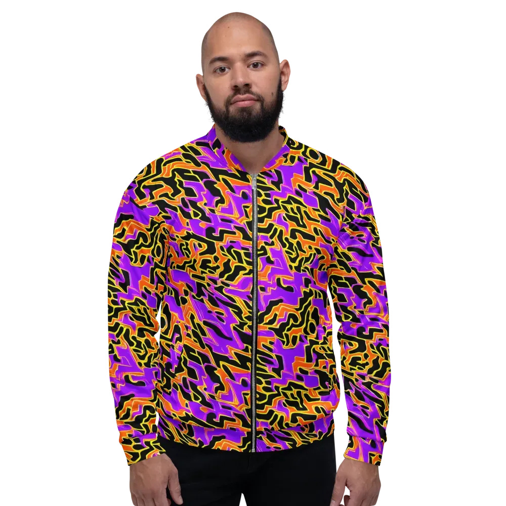 Inferno Pulse on Bomber Jacket — Front