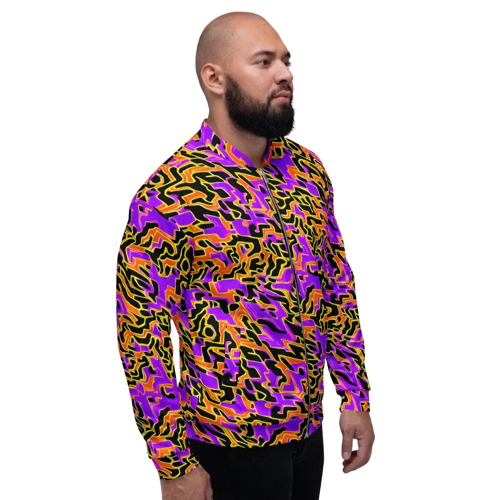 Inferno Pulse on Bomber Jacket — Right