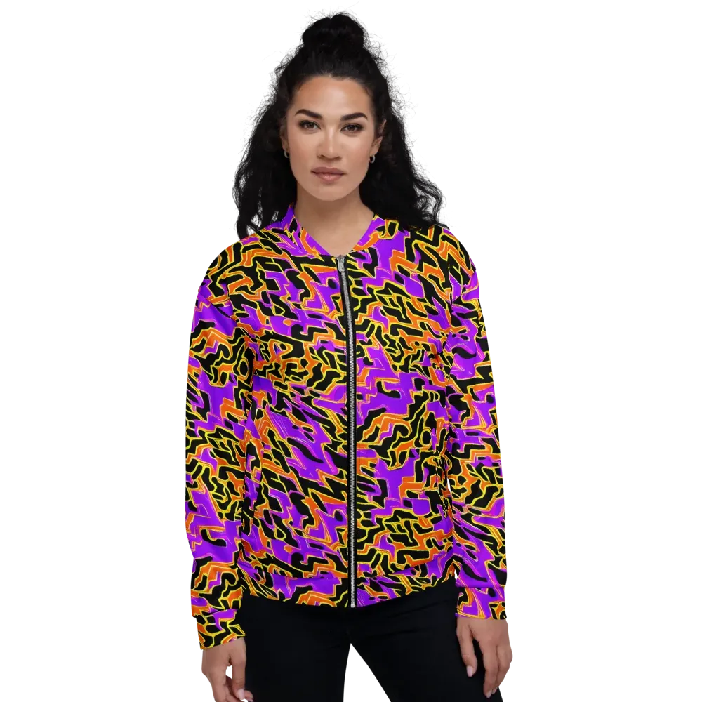 Inferno Pulse on Bomber Jacket — Front