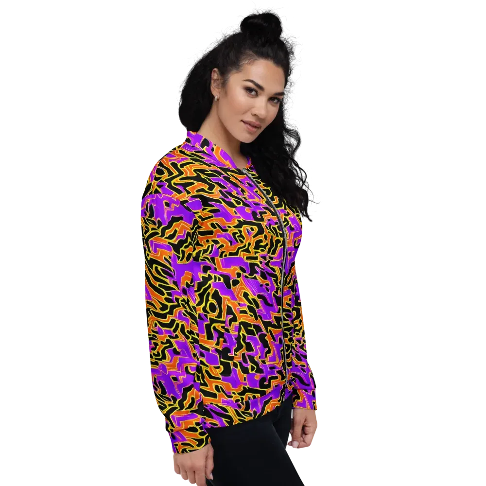 Inferno Pulse on Bomber Jacket — Right