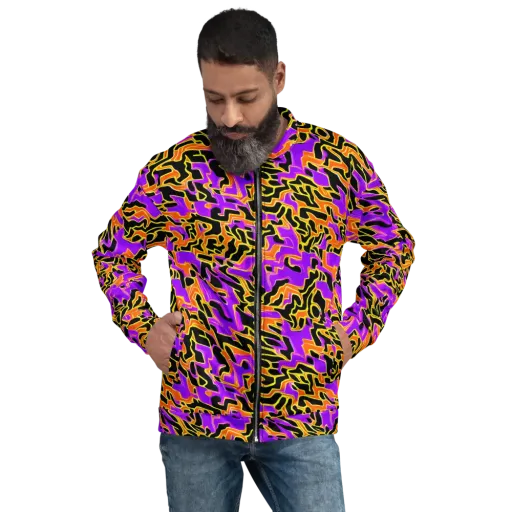 Inferno Pulse on a Bomber Jacket