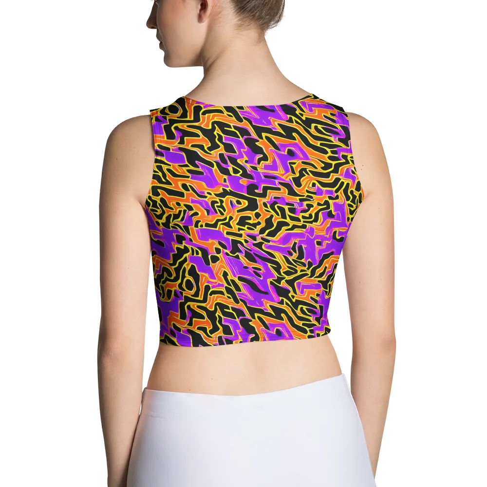 Inferno Pulse on Crop Top — Back