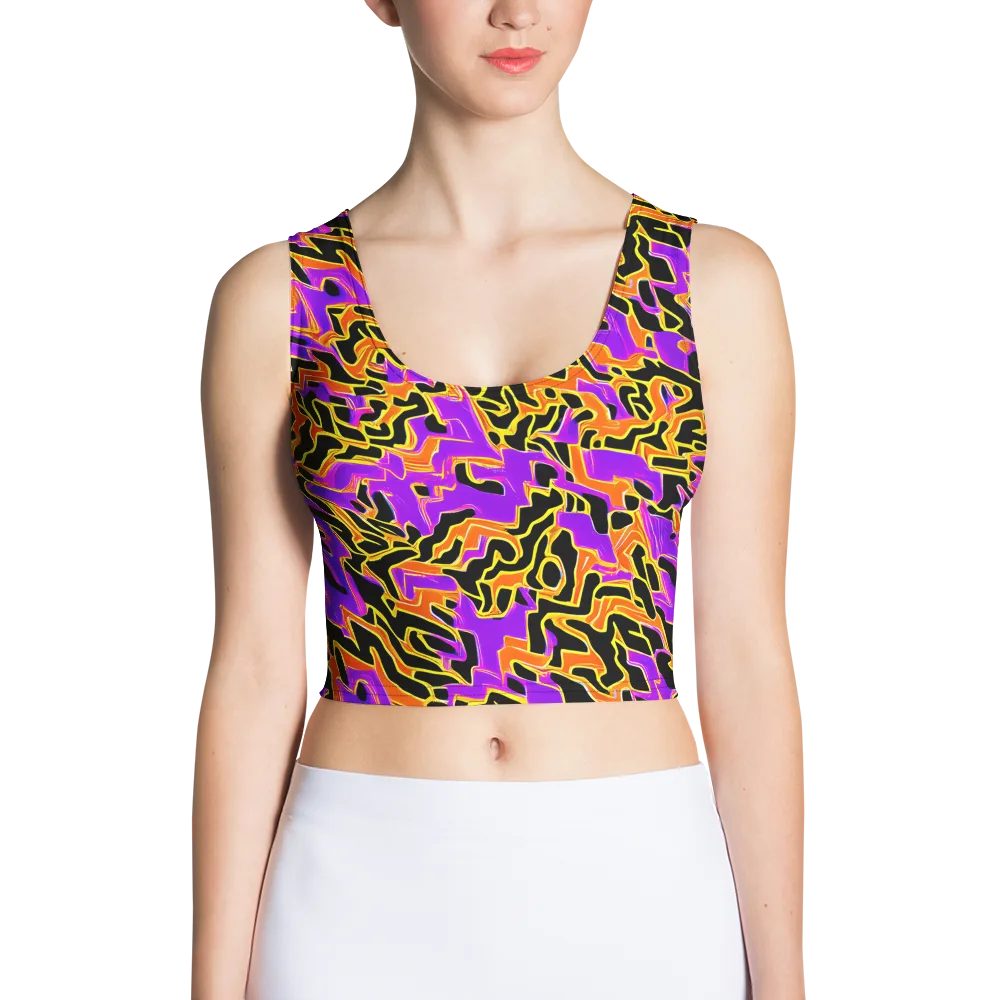 Inferno Pulse on Crop Top — Front