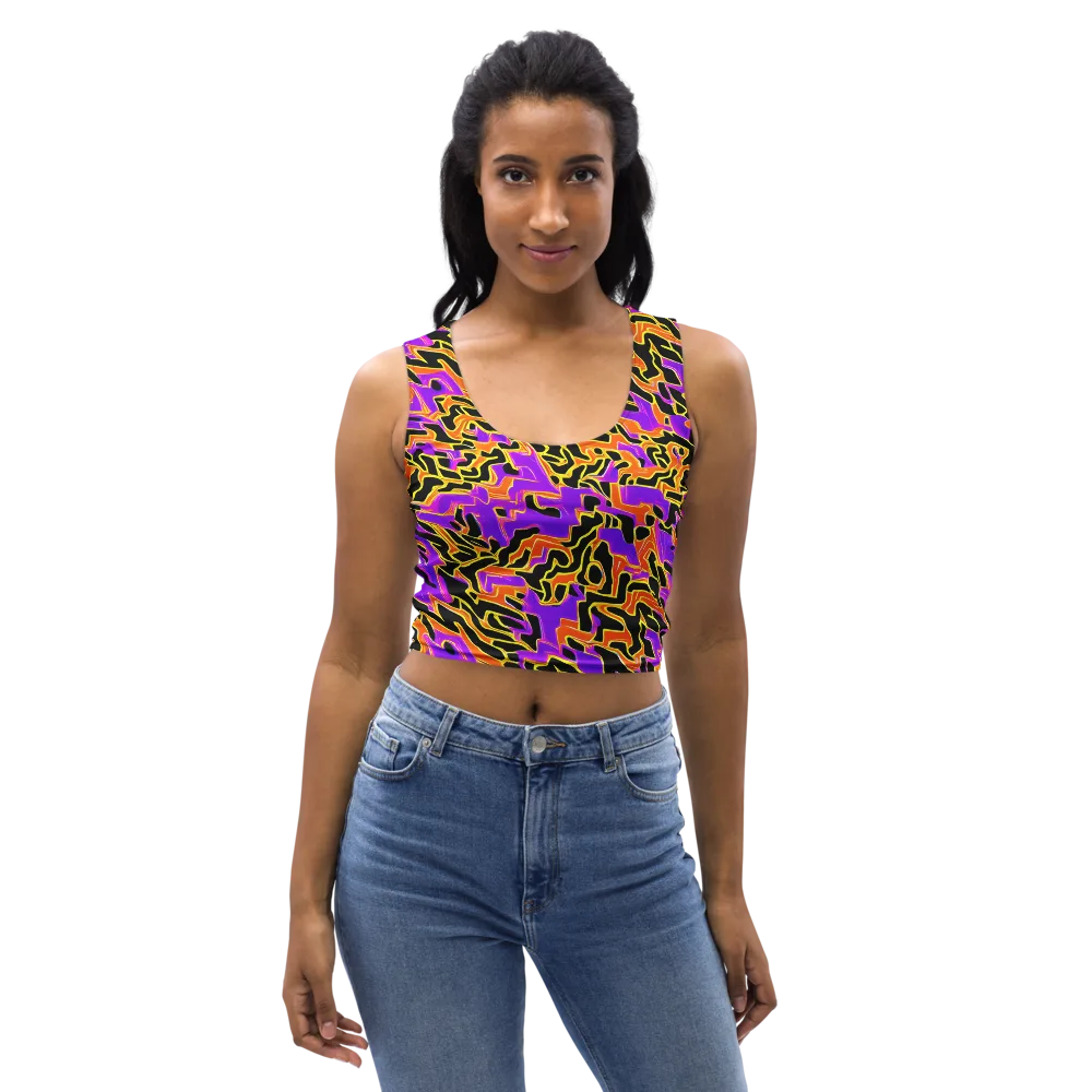 Inferno Pulse on Crop Top — Front