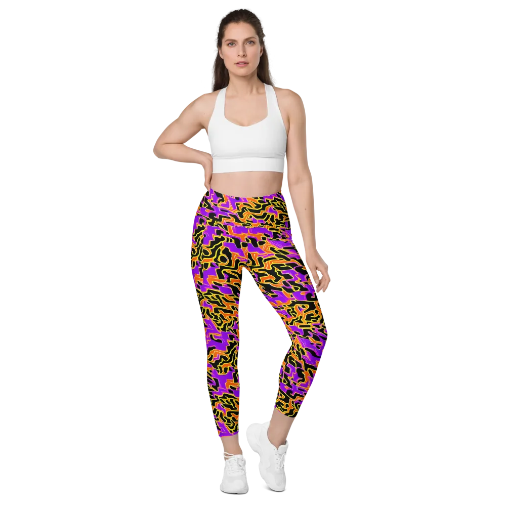Inferno Pulse on Leggings with Pockets — Front