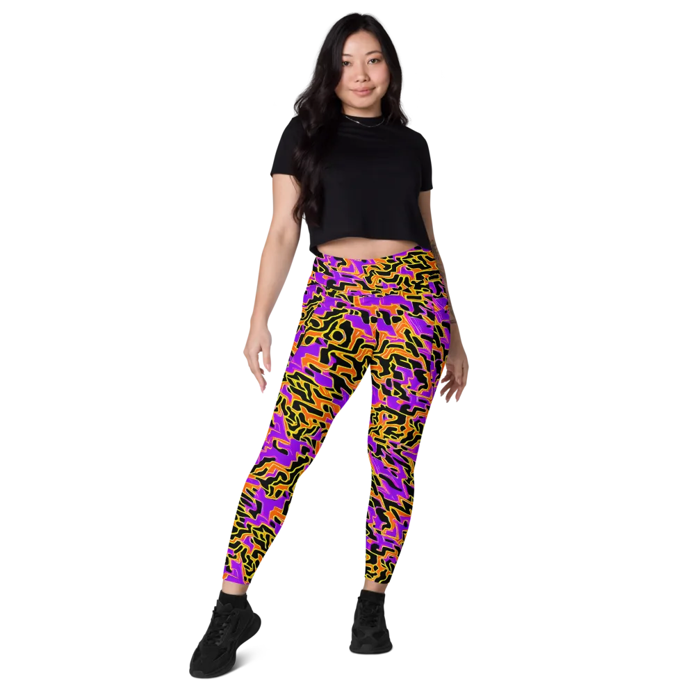 Inferno Pulse on Leggings with Pockets — Front