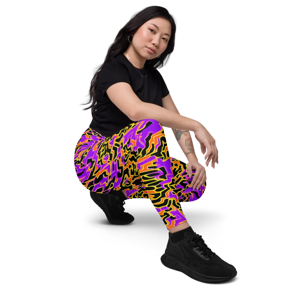 Inferno Pulse on Leggings with Pockets — Right Front