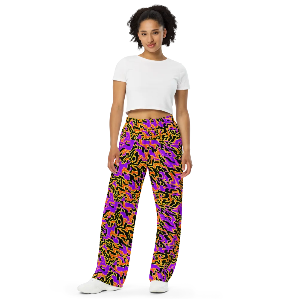 Inferno Pulse on Wide-Leg Pants — Front