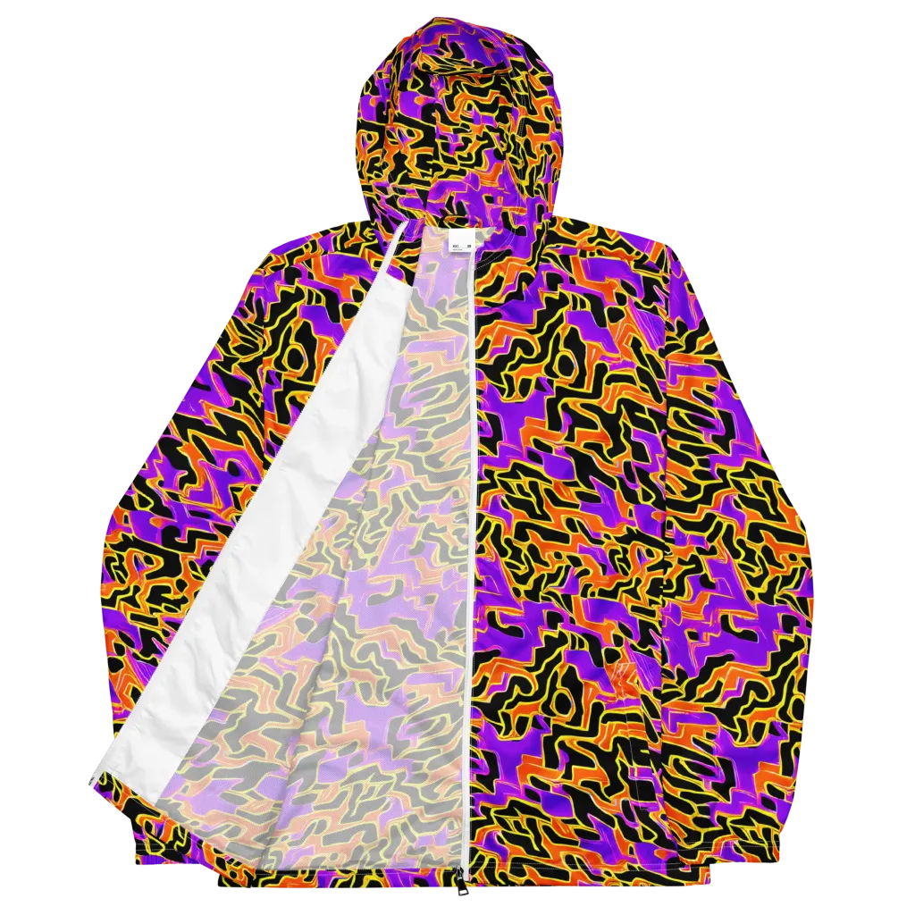 Inferno Pulse on Men's Windbreaker — Front