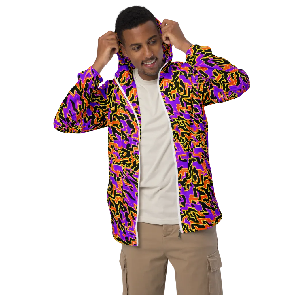 Inferno Pulse on Men's Windbreaker — Front