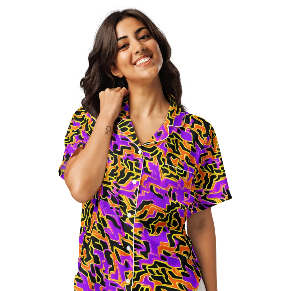 Inferno Pulse on Women's Short Sleeve Pajama Top — Front