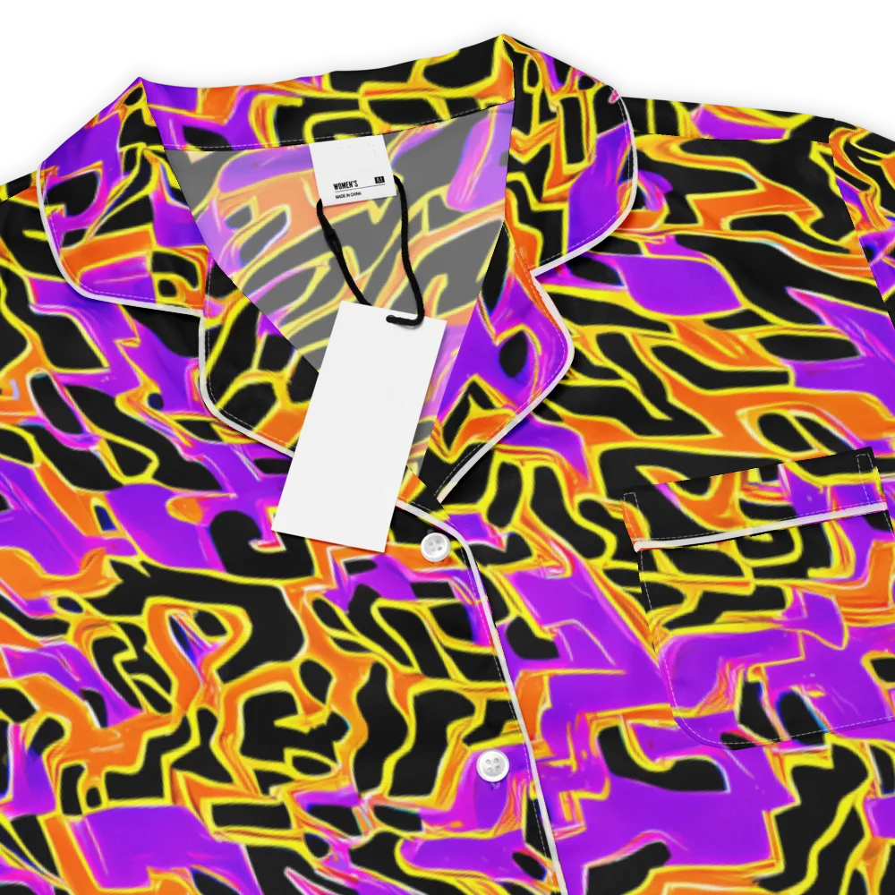 Inferno Pulse on Women's Short Sleeve Pajama Top — Product details