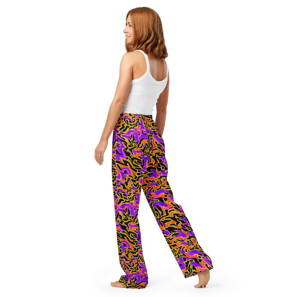 Inferno Pulse on Women's Pajama Pants — Back