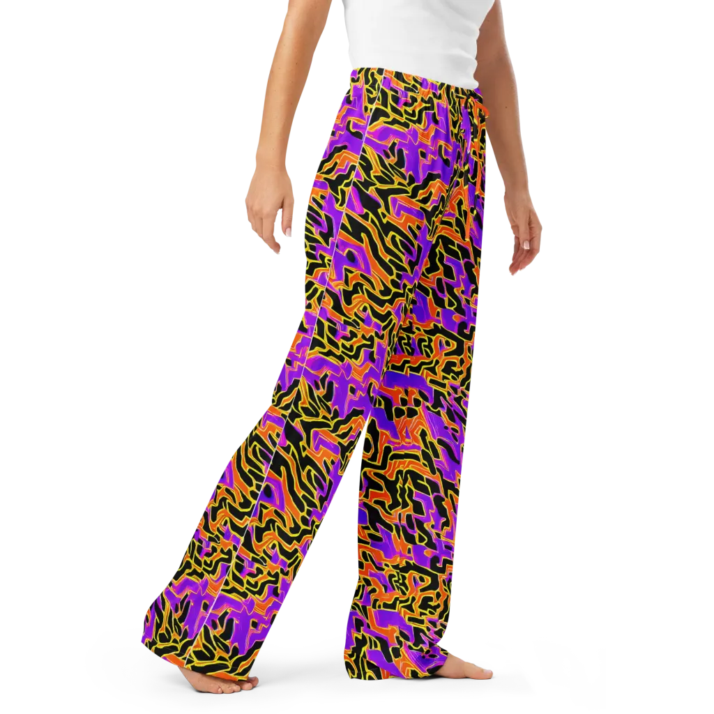 Inferno Pulse on Women's Pajama Pants — Right Front