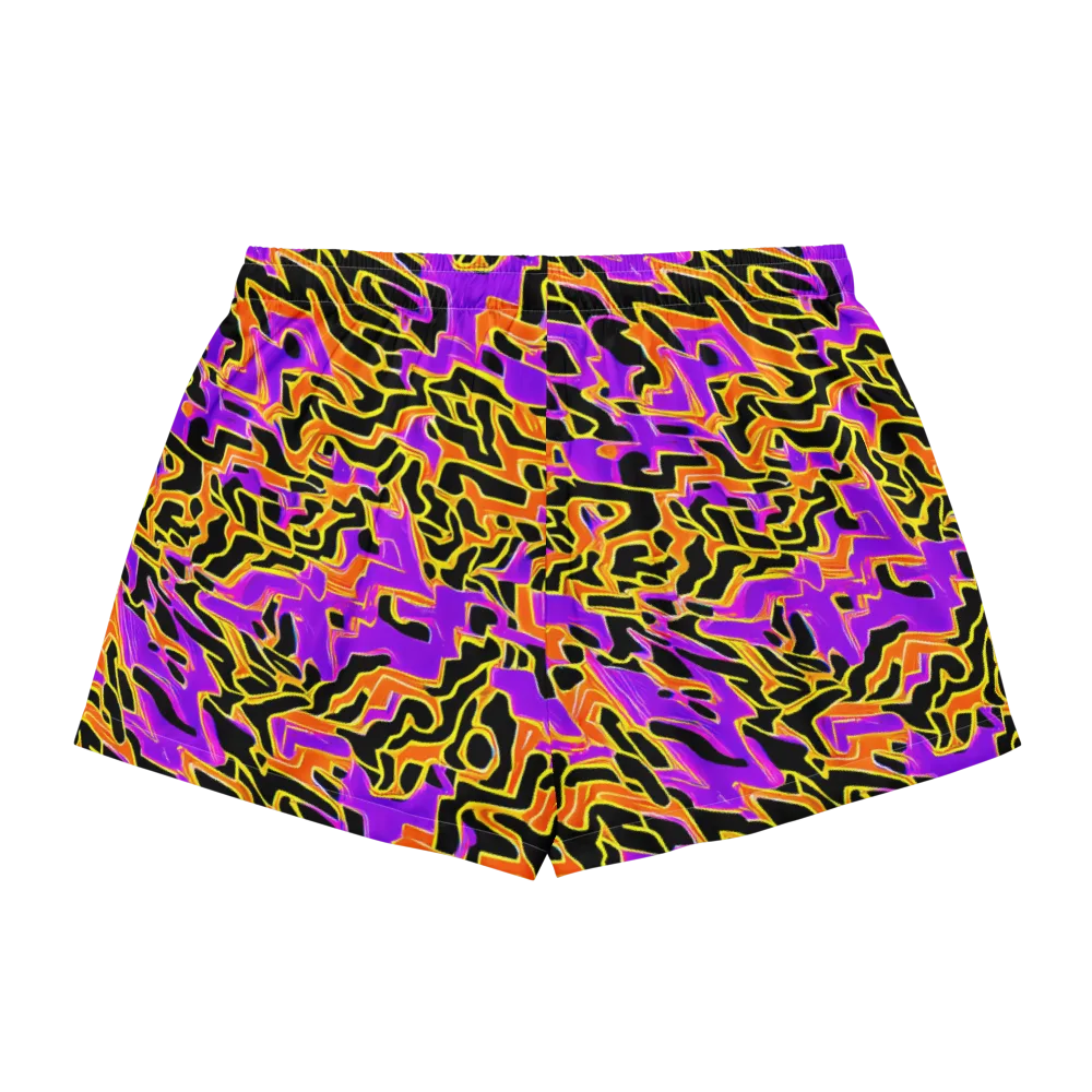Inferno Pulse on Women's Pajama Shorts — Back