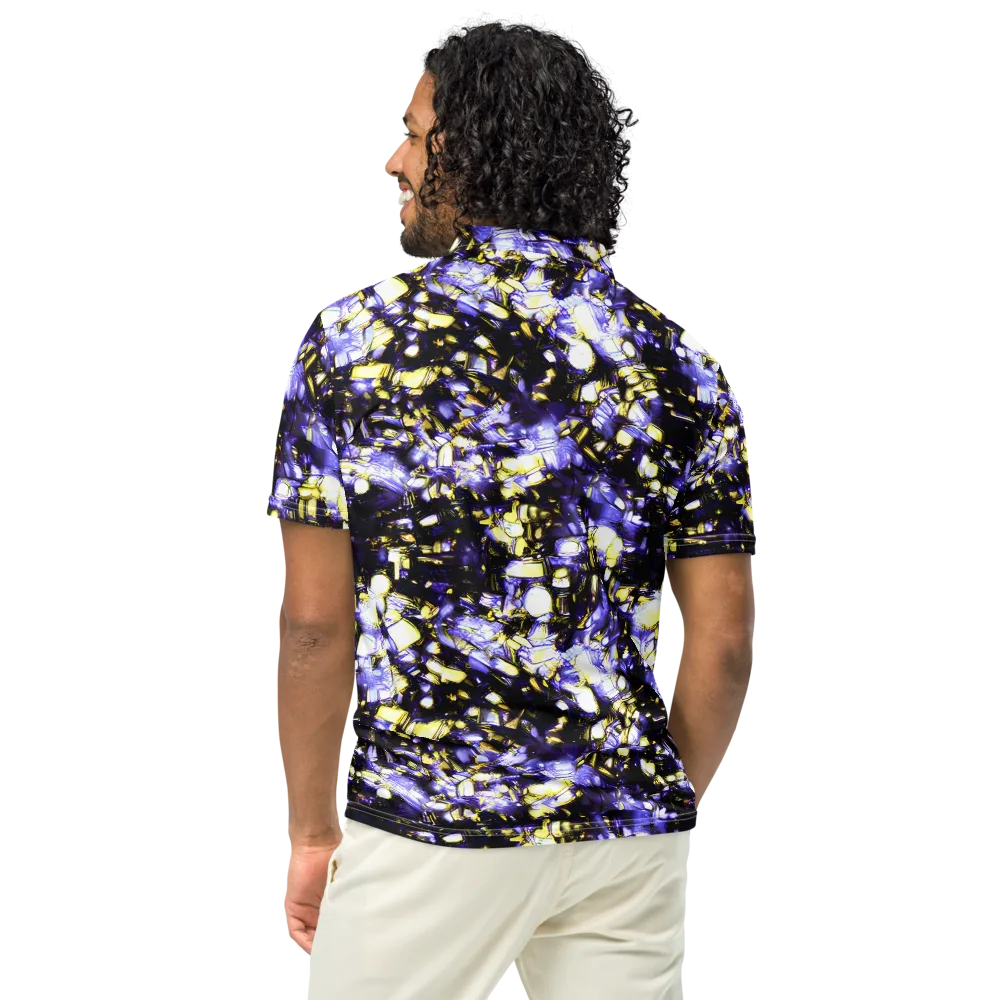 Royal Collision on Men's Slim Fit Polo Shirt — Back