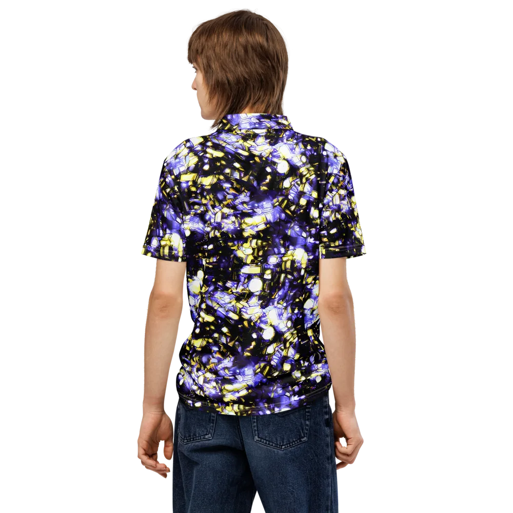 Royal Collision on Men's Slim Fit Polo Shirt — Back