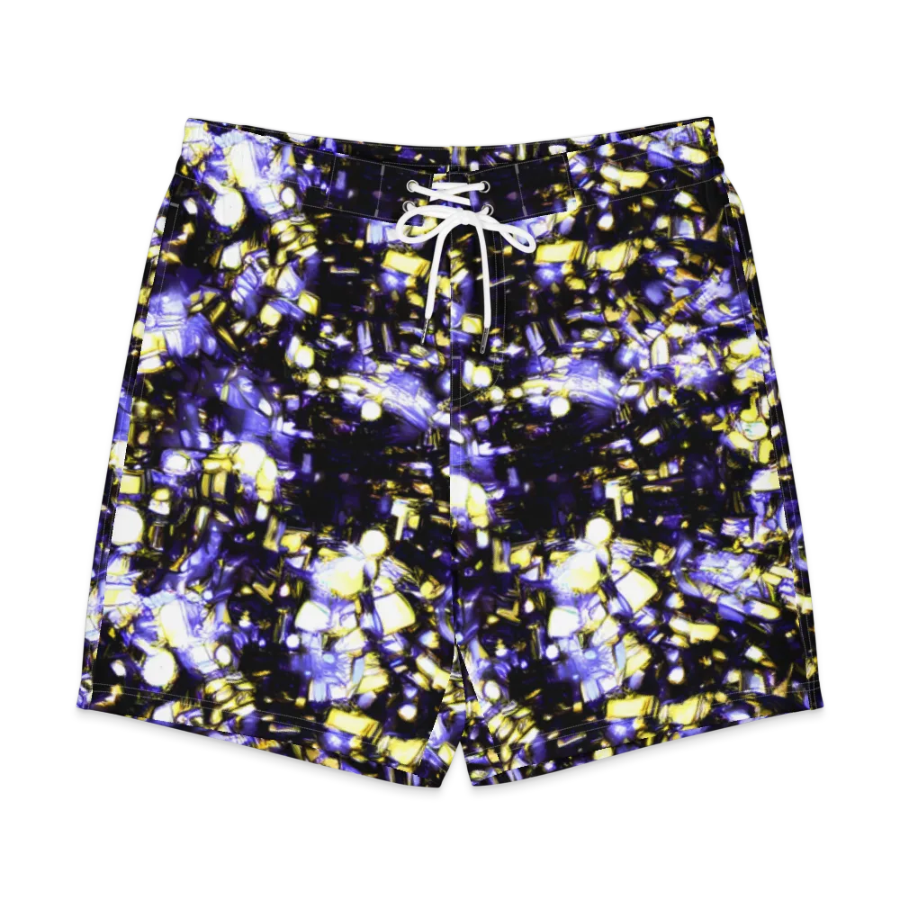 Royal Collision on Men's Board Shorts — Front
