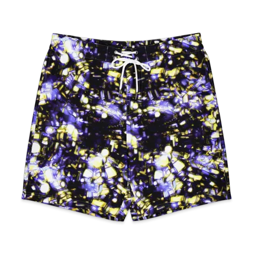 Royal Collision on a Men's Board Shorts
