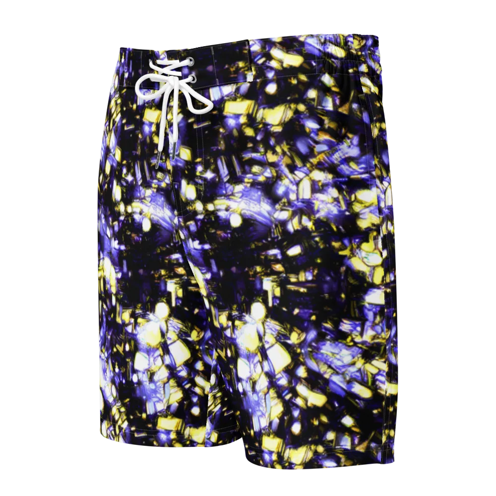 Royal Collision on Men's Board Shorts — Front