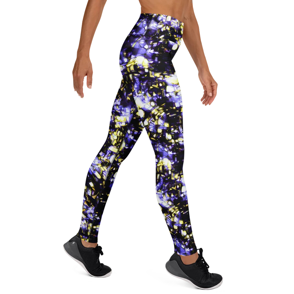 Royal Collision on Yoga Leggings — Right