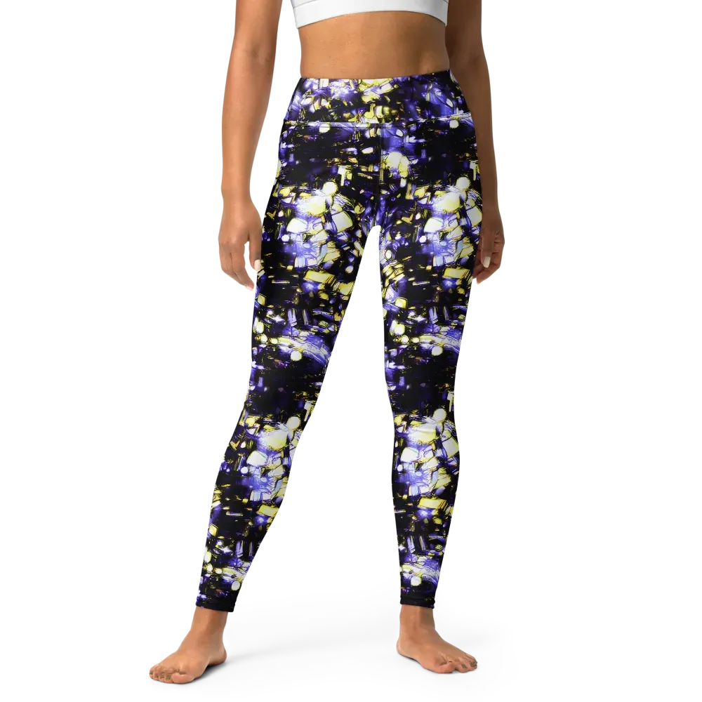 Royal Collision on Yoga Leggings — Front