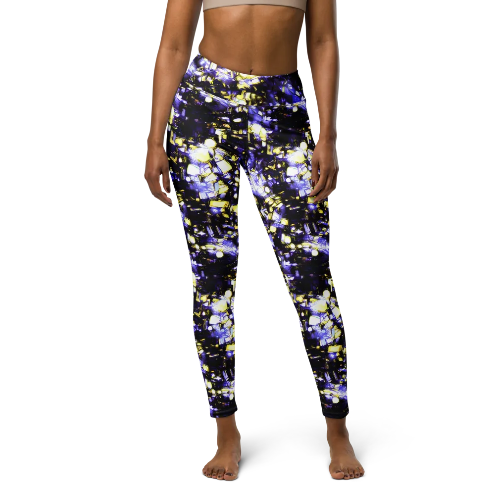 Royal Collision on Yoga Leggings — Front